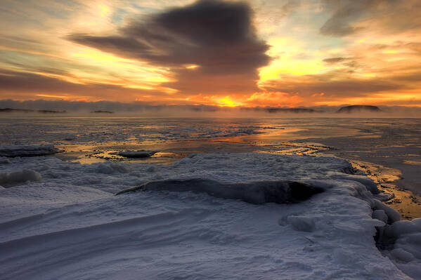 Sunrise Poster featuring the photograph Deep Freeze by Jakub Sisak