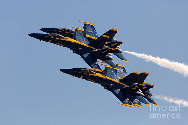Blue Angels Poster featuring the photograph Diamond 360 by John Daly