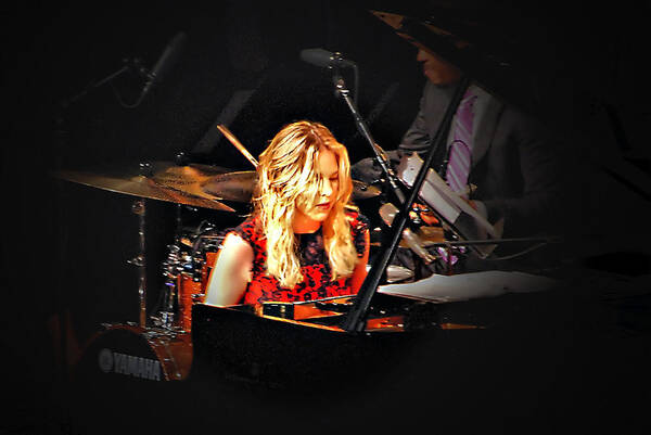 Live Poster featuring the photograph Diana Krall in concert by Andrei SKY