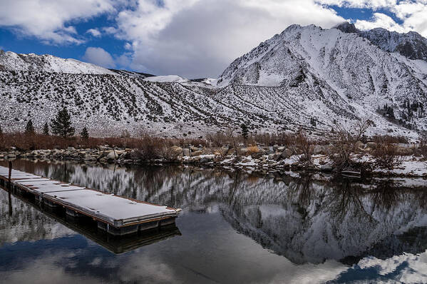 California Poster featuring the photograph Dock at Convict Lake by Cat Connor