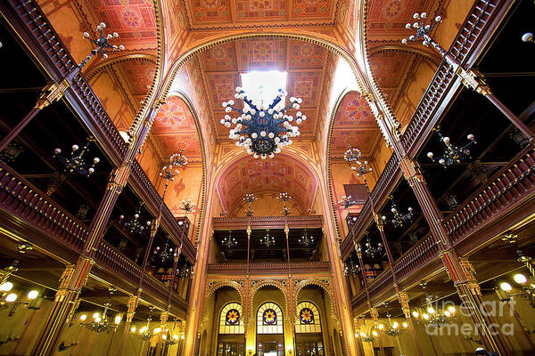 Dohany Poster featuring the photograph Dohany Synagogue in Budapest by Madeline Ellis