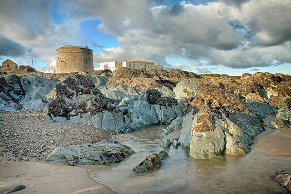 Sky Poster featuring the photograph Donabate Martello Tower by Martina Fagan