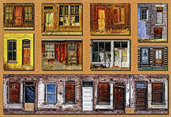 Doors Poster featuring the photograph Doors and Windows by Priscilla Burgers