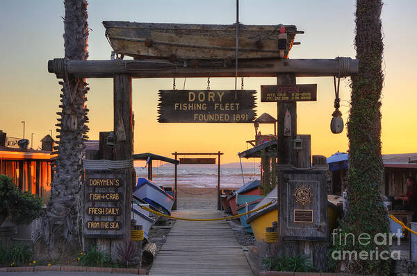 Dory Poster featuring the photograph Dory Fleet Market by Eddie Yerkish