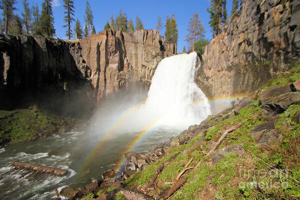 Rainbow Falls Poster featuring the photograph Double Rainbow Falls by Adam Jewell