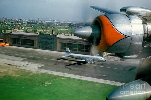 Douglas Dc-7 Poster featuring the photograph Douglas DC-7 Taking off by Wernher Krutein