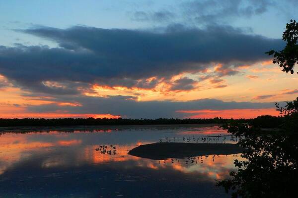 Sunset Poster featuring the photograph Dramatic Sunset by Rosalie Scanlon