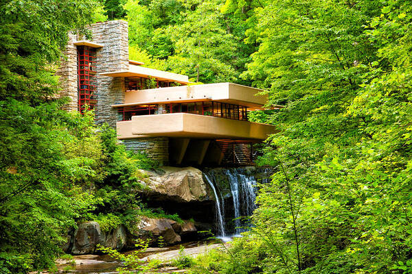Fallingwater Poster featuring the photograph Dreaming of Fallingwater 3 by Rachel Cohen
