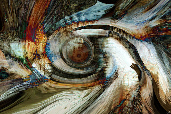 Eagle Eye Poster featuring the digital art Eagle Eye by Linda Sannuti