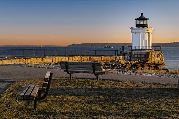 Bug Light Poster featuring the photograph Early Morning At Bug Lighthouse by Susan Candelario