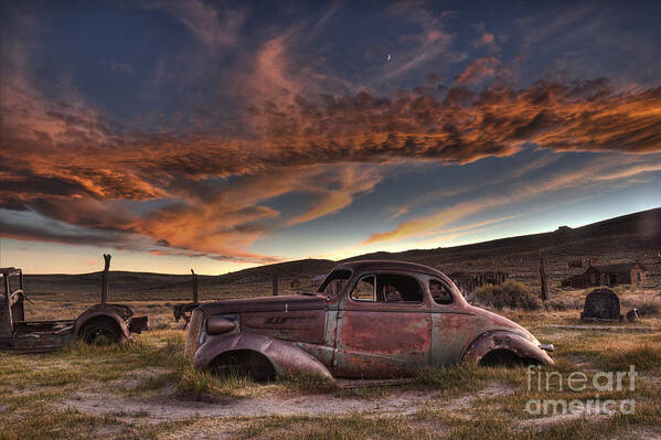 Travel Poster featuring the photograph End of the Road Sunset by Crystal Nederman