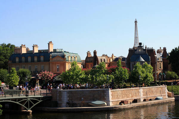 Disney Poster featuring the photograph Epcot France by David Nicholls