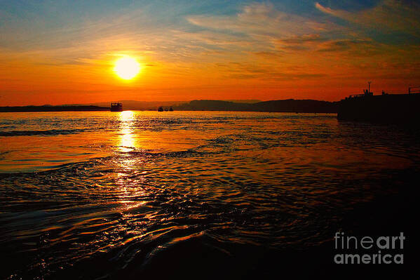 Sunset Poster featuring the photograph Estuary Sunset by Rob Hawkins