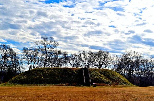 Etowah Indian Mounds Poster featuring the photograph Etowah Indian Mound B by Tara Potts