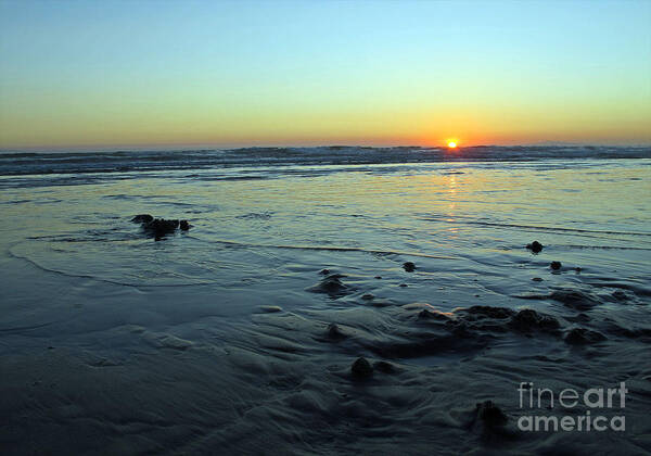 Sunset Poster featuring the photograph Evening Sunset by Kelly Holm