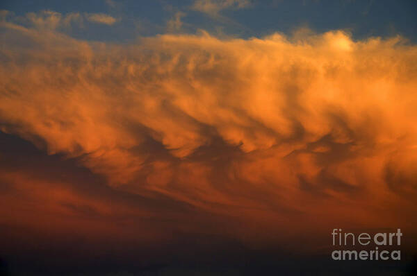 Clouds Poster featuring the photograph Faces in the Clouds by Ron Chilston