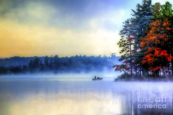 Fall Foliage Poster featuring the photograph Fall Foliage Fog by Brenda Giasson
