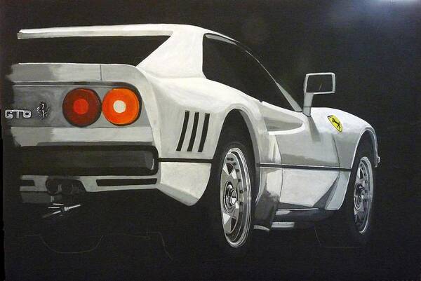 Ferrari Poster featuring the painting Ferrari 288 GTO by Richard Le Page