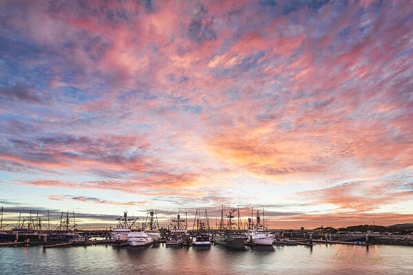 Sunset Poster featuring the photograph Fishing Boats by Dan McGeorge