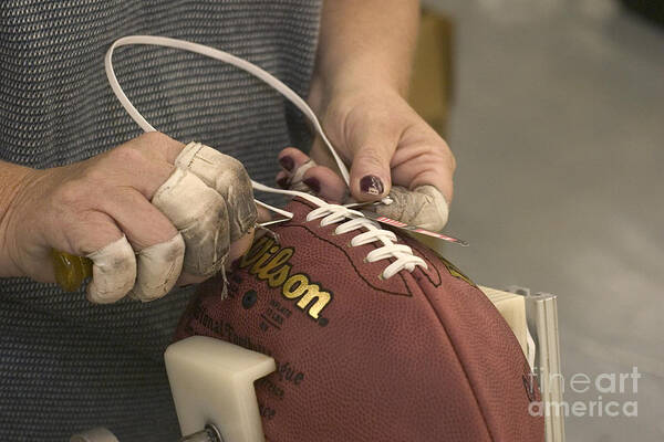 Sports Poster featuring the photograph Football Factory by Jim West