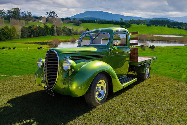 Ford Poster featuring the photograph Ford Barrel Nose Pickup by Keith Hawley