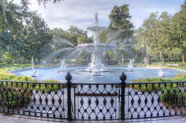 Fountain Poster featuring the photograph Forsyth Park Fountain by Bradford Martin