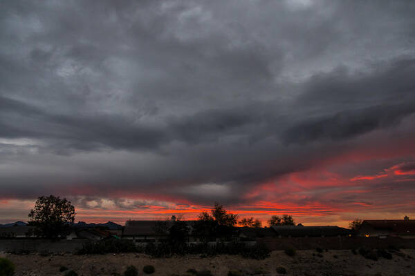 Bullhead Poster featuring the photograph Fort Mohave Sunrise by Glenn DiPaola