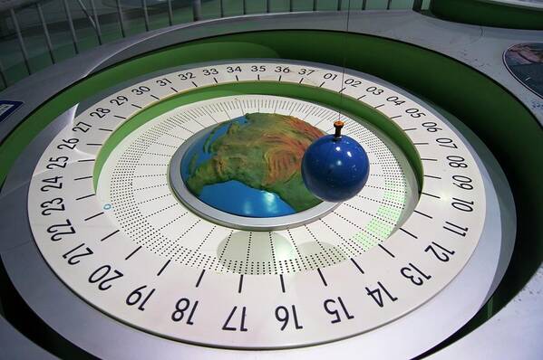 Display Poster featuring the photograph Foucault Pendulum. by Mark Williamson/science Photo Library