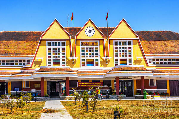 Train Station Poster featuring the photograph Ga Dalat by Roberta Bragan