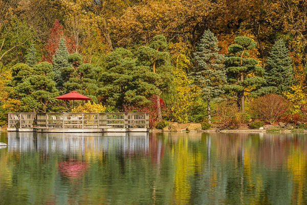 Japanese Gardens Poster featuring the photograph Garden of Reflection by Sebastian Musial