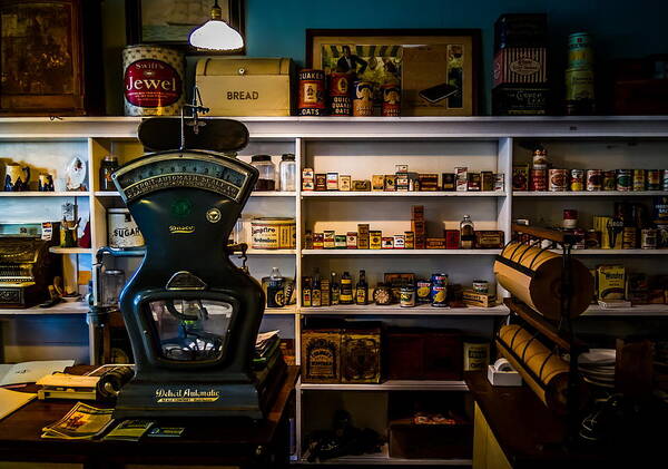 Vintage Poster featuring the photograph General Store by Chuck De La Rosa