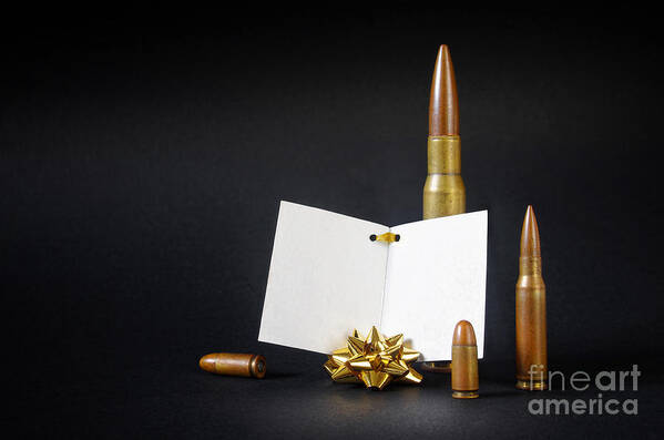 Ammo Poster featuring the photograph Gift of Bullets by Carlos Caetano