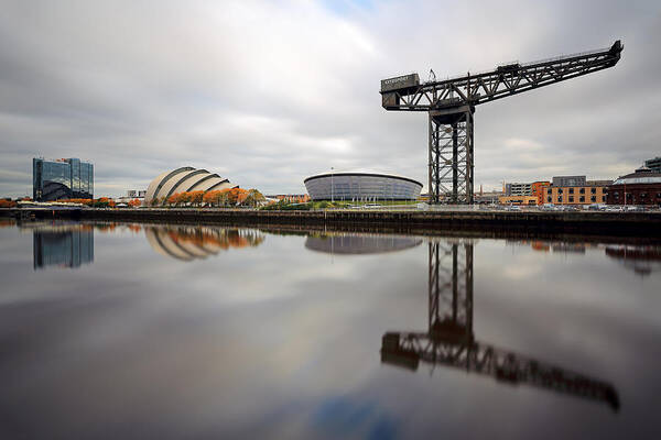 Clyde Arc Glasgow Poster featuring the photograph Glasgow Clyde Waterfront by Grant Glendinning