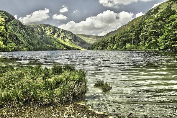 Hdr Poster featuring the photograph Glendalough Upper Lake by Martina Fagan