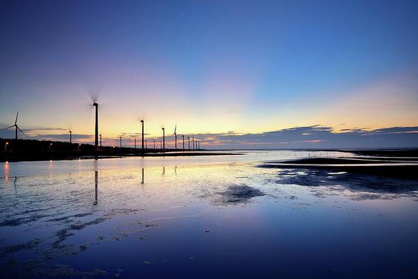 Tranquility Poster featuring the photograph Glow At Kaomei Wetland by Photo By Vincent Ting