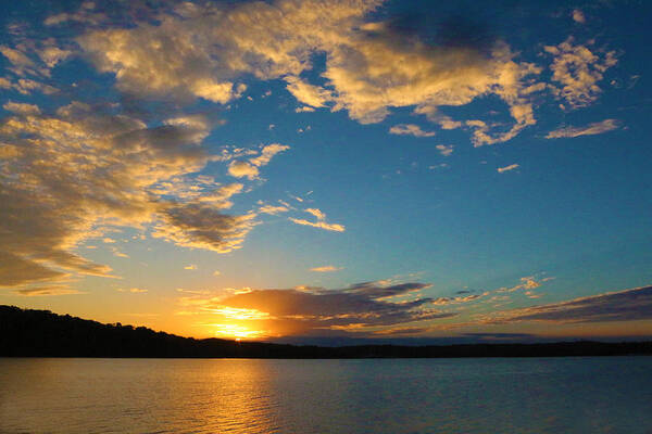 Sunset Poster featuring the photograph God's Paint Brush by Lorna Rose Marie Mills DBA Lorna Rogers Photography