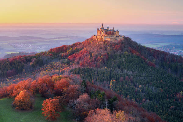 Castle Poster featuring the photograph Golden Autumn Evening by Daniel F.