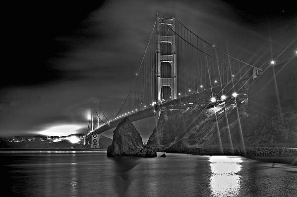 Golden Gate Bridge Poster featuring the photograph Golden Gate Bridge 2 by SC Heffner