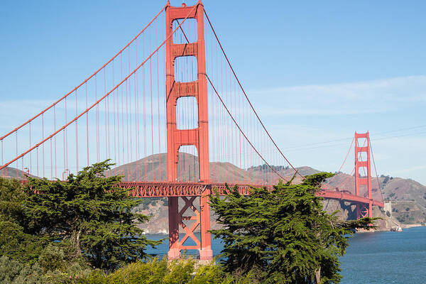 Golden Gate Bridge Poster featuring the photograph Golden Gate Bridge in San Francisco by Natural Focal Point Photography