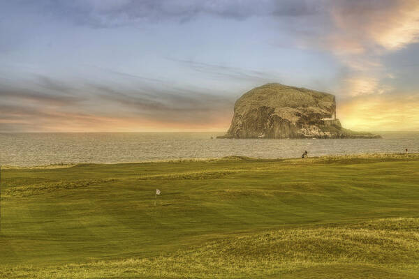 Scotland Poster featuring the photograph Golfing with Bass Rock - Scotland - Golf - North Berwick by Jason Politte