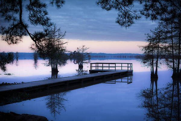 Steinhagen Reservoir Poster featuring the photograph Good Morning for FIshing by David Morefield