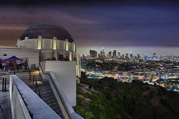 Observatory Poster featuring the photograph Gotham Griffith Observatory by Scott Campbell