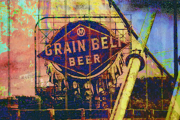 Background Poster featuring the photograph Grain Belt Beer by Susan Stone
