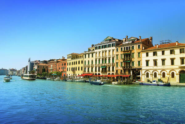 Built Structure Poster featuring the photograph Grand Canal Of Venice, Italy by Aleksandargeorgiev