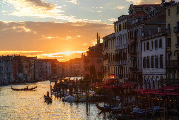 Venice Poster featuring the photograph Grand Canal Venice Italy by Timothy Denehy