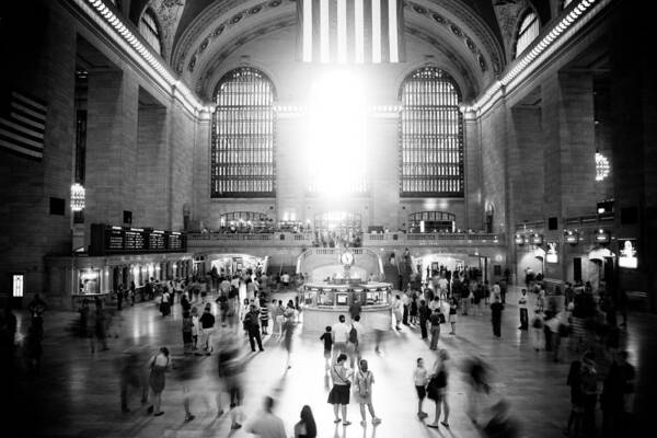 Grand Central Station Poster featuring the photograph Grand Central Station by Georgia Clare