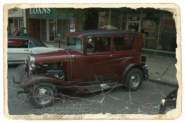 Car Poster featuring the photograph Grandpa's Hotrod by Michael Sokalski