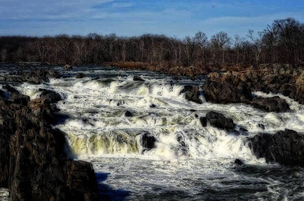 Great Falls Poster featuring the photograph Great Falls by Cathy Shiflett
