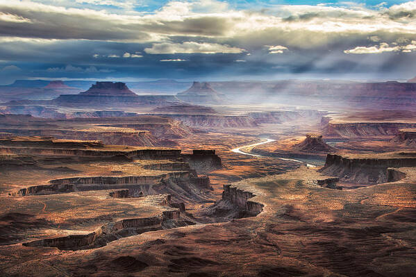 Green River Poster featuring the photograph Green River Overlook by Michael Ash