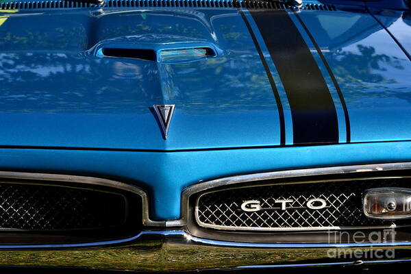  Poster featuring the photograph GTO in Blue by Dean Ferreira